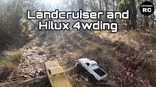 Lancruiser and Hilux 4wding !WHEEL FALLS OFF!