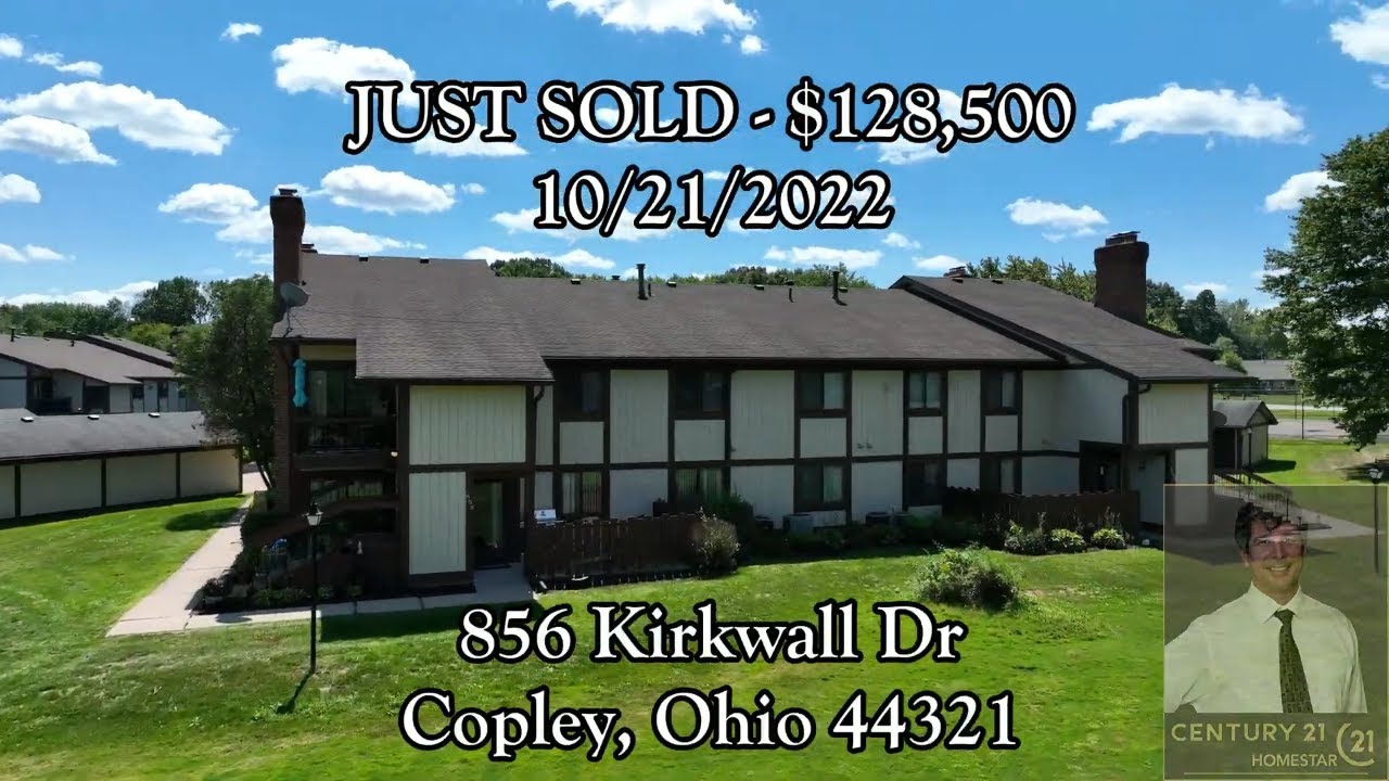 JUST SOLD! 856 Kirkwall Dr, Copley, Ohio CONDO in parklike setting