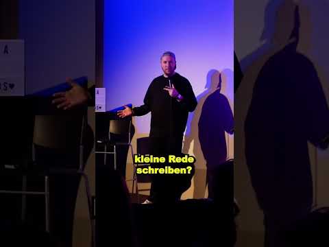 Hochzeitsredner auf Comedyshow