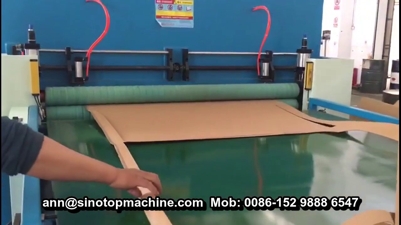 Automatic die cutting cardboard slip sheet making machine