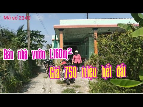 (Đã bán) Nhà vườn 1.160m² giá 750 triệu ở Tiền Giang - MS 2340