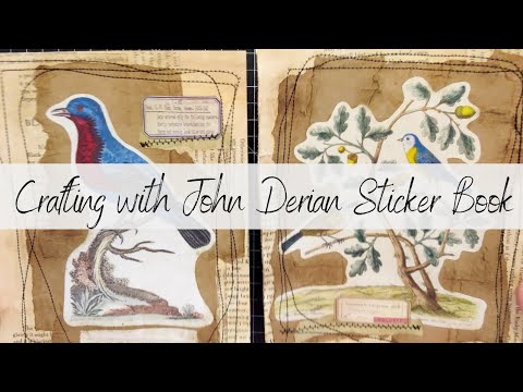 Junk Journal Cover From Scraps Using John Derian Sticker Book 