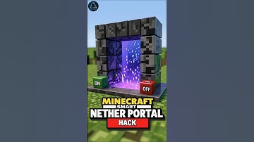 Minecraft Smart Nether Portal Hack #minecraft #smart #portal  #trending