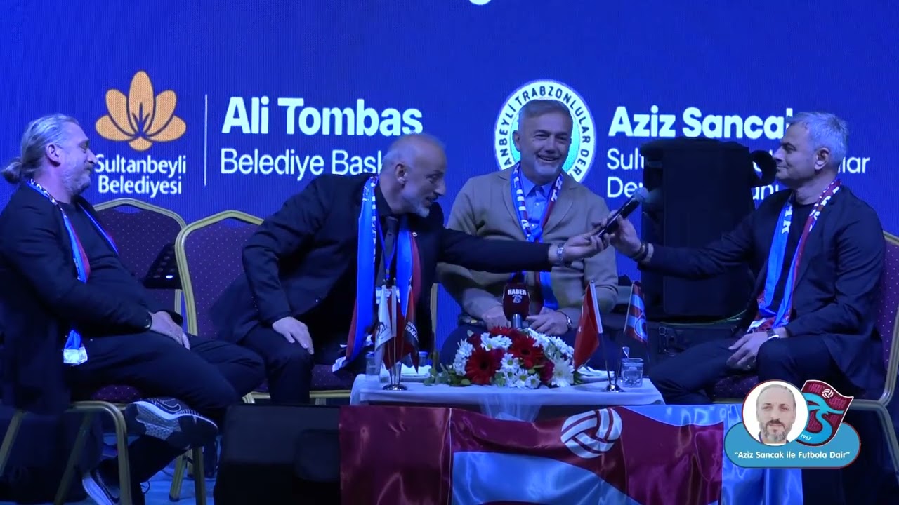Sultanbeyli'de Trabzonspor Paneli Düzenlendi. (Hami Mandıralı, Olcay Çakır, Erdal Hoş, Aziz Sancak)