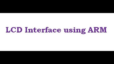 Interface LCD using LPC2148 (ARM7)