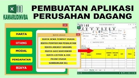 13 Mendesaign Userform Komputer & Printer VBA Excel Pembuatan Aplikasi Perusahaan Dagang