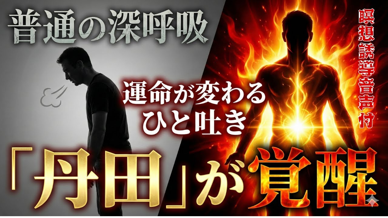 効果が強すぎます！ただの深呼吸を「最強の丹田呼吸」に変える「強制覚醒」の10分間