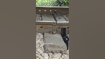 Broken rail track also camera damaged. #track #crack #line #shorts