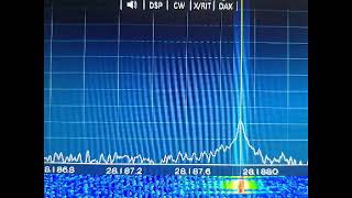 OE3XAC  CW-Beacon @ 28.188 Mhz received by Antonio IZ8XQC