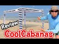 CoolCabanas Beach Shelter Set Up and Review (12 Mph Wind Test)