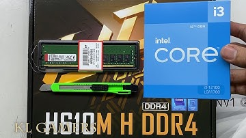 intel Core i3 12100  GIGABYTE H610M H DDR4 Kingston NV1 Office PC Build
