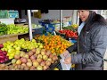 Wow these amazing locally grown super fresh vegetables and fruits in Shkoder Albania