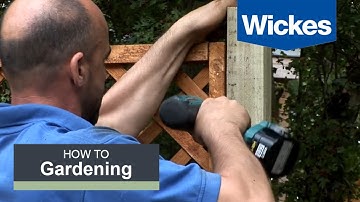 How to Fix Trellis onto a Fence Panel with Wickes