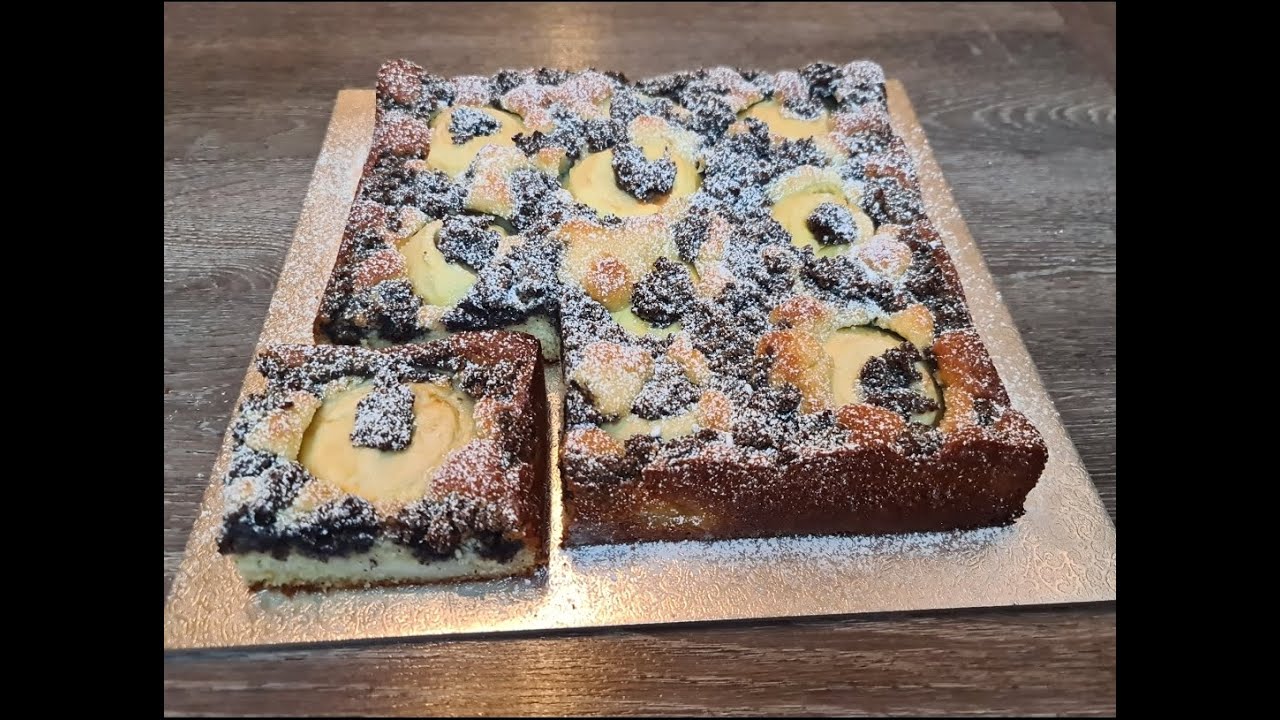 👀👀SWEET & EASY wie bei Eni 👌super saftiger Apfel-Mohn-Kuchen 😋😋 da bleibt nicht mal ein Krümel übrig