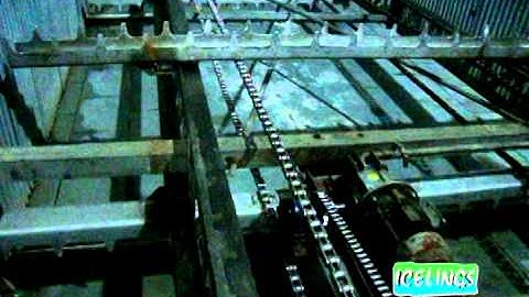 Icelings Ice storage and delivery rake system