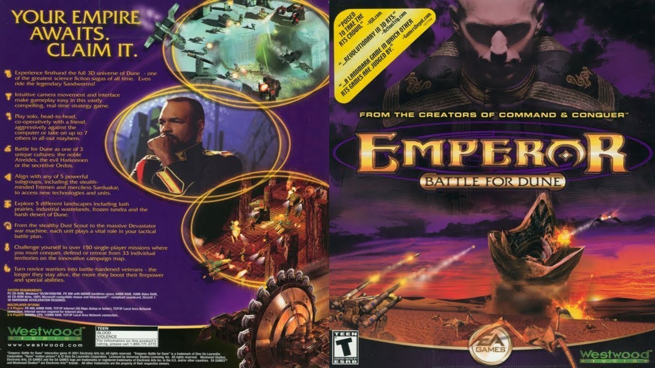 Emperor: Battle For Dune (PC). Заход №1 за Атрейдесов.
