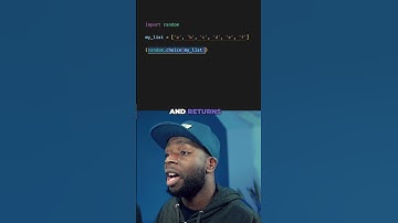 Randomly select a list item in Python #code #programming #pyhton