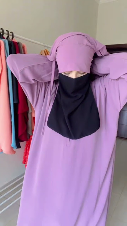 The right way to tie khamar#simple #hijab #elegant #tutorial #niqab
