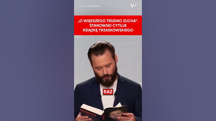 Stanowski cytuje książkę Trzaskowskiego o rekinach, krwi i nurkowaniu
