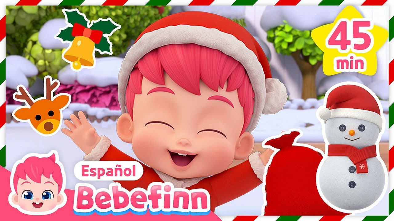 🎅Navidad, Dulce Navidad a Todos | Canciones Infantiles de Navidad | Bebefinn en español