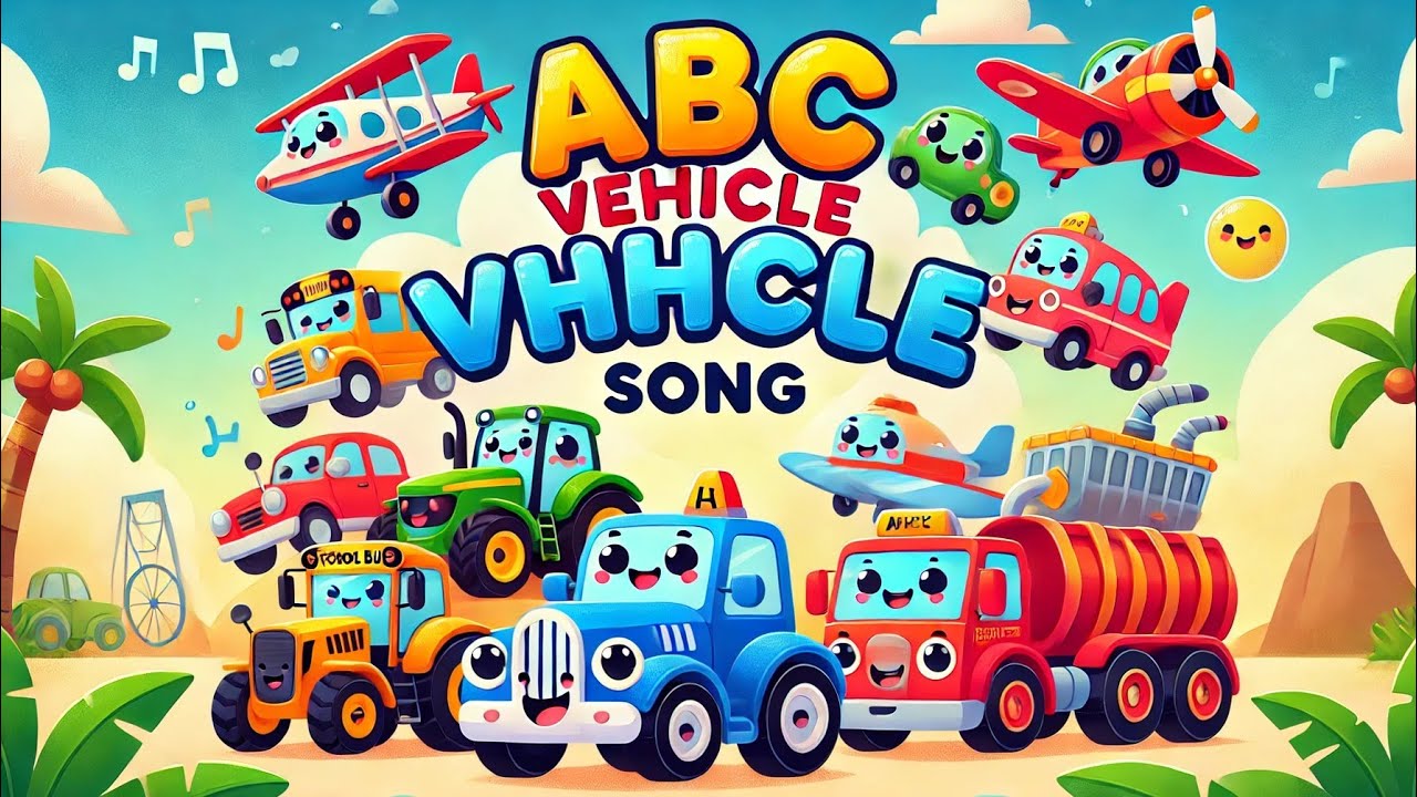ABC Vehicle Phonics Song 🚗🚁 | Learn Alphabet with Vehicles for Kids ...