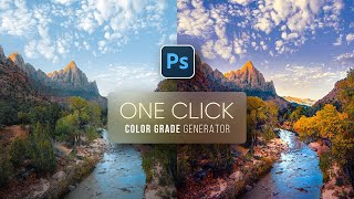 auto-generate color grading styles in photoshop! #shorts