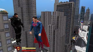 Superman vs. General Zod in GTA 5