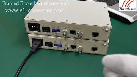 Framed E1 to Ethernet converter
