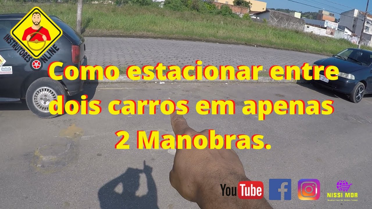Como estacionar entre dois carros em apenas 2 manobras.