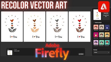 Adobe Firefly to Recolor Vector Art 2024 Update