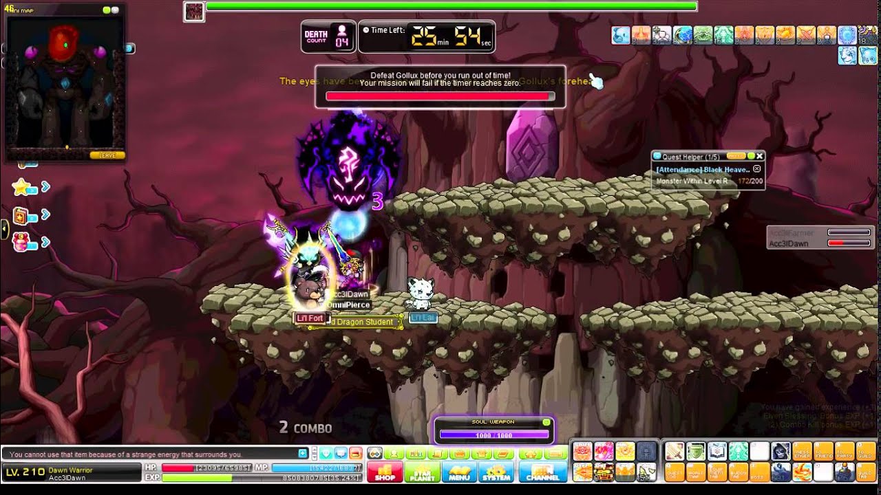 [OmniPierceGMS] Acc3lDawn Hellux run