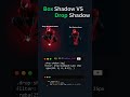 creating animation effect with html and css box shadow v\s Drop Shadow #css #frontend