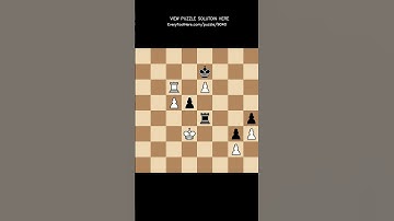 Crushing Endgame Rook - Black to Move - #Chess Daily Puzzle