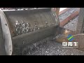 Crushing and sorting of metal drums