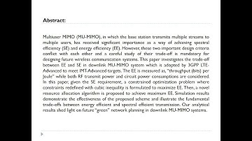 Energy Efficiency Optimization in MU-MIMO System with Spectral Efficiency Constraint