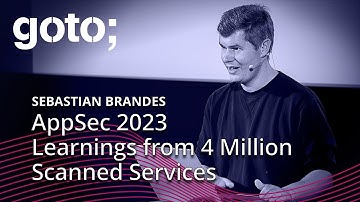 The State of Application Security 2023 • Sebastian Brandes • GOTO 2023