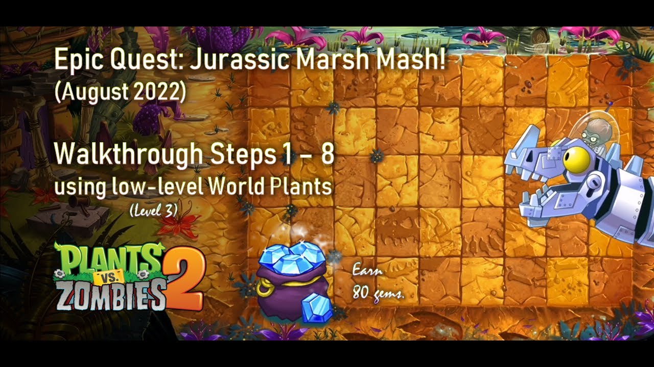 Plants vs. Zombies 2: Jurassic Marsh Quick Walkthrough and Strategy Guide -  UrGameTips