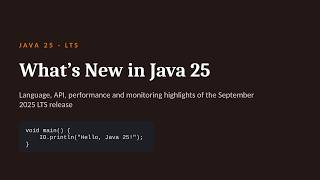 Details Java 25 New Features Explained in 3 Minutes | LTS Release Update