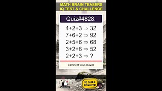 Math Brain Teasers 4828: Can You Solve This? #mathquiz #mathpuzzle screenshot 1