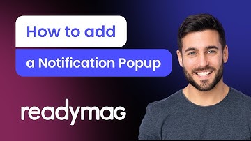 How to add a Notification Popup to Readymag