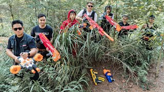 LTT Nerf War : Police Patrol SEAL X Nerf Guns Fight Crime Dr Ken Trading New Guns Deals