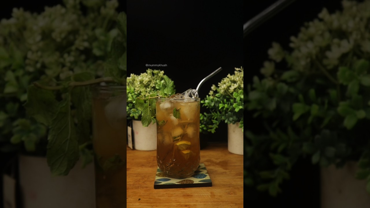 Refreshing Fizzy Lemon Ice Tea 