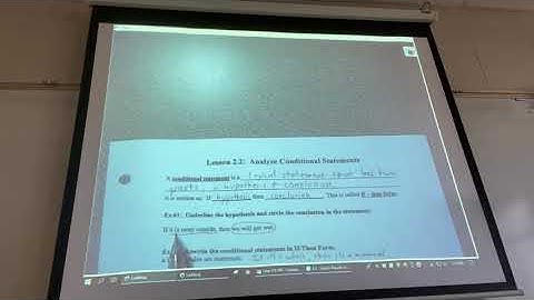 Geo 2.2 Analyze Conditional Statements Part 1