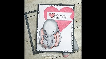 Unity Quick Tip: Copic Coloring + Die Cut Heart