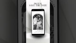 Digital Save the Date Template | 1080x1920 Pixels | Canva Customizable Design