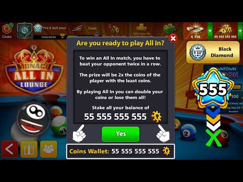 8 ball pool All in Coins 55.555.555.555 ? Are You Ready