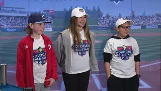 3 Advocate Children's patients attending Cubs spring training