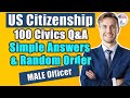 2020 US Citizenship Test Official USCIS 100 Civics Questions & Answers Random Order Male Voice