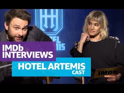 Hotel Artemis' Stars Charlie Day and Sofia Boutella Answer Fan Questions  Charlie  Day and Sofia Boutella chat first movie mustaches and criminal code names  as they answer your Hotel Artemis questions