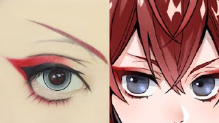 Riddle Rosehearts リドル・ローズハート | Tutorial: Anime Eye Makeup 310